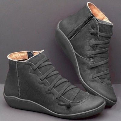 Apolline | Supportive Lace-Up Ankle Boots for Everyday Wear