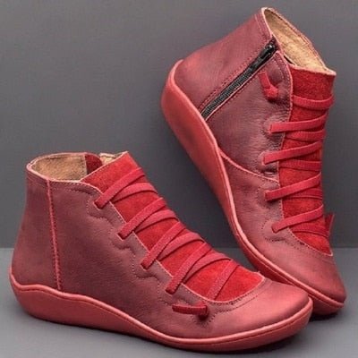 Apolline | Supportive Lace-Up Ankle Boots for Everyday Wear