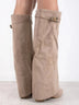 Beige Suede