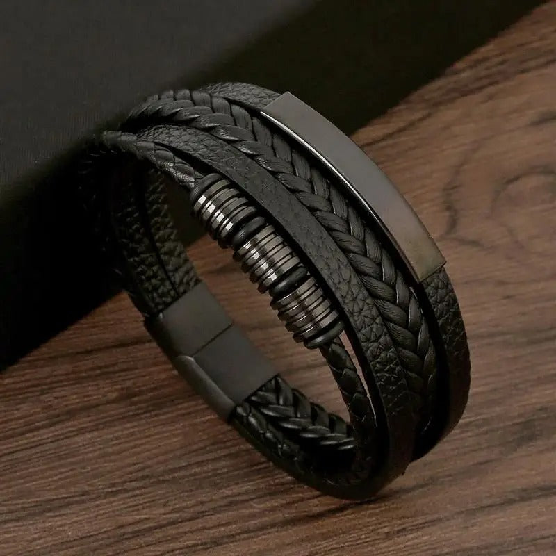 Lysander | Mens Bracelet Leather Casual Formal Accessory