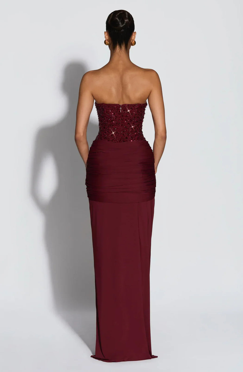 Mirabelle | Corset Strapless Maxi Dress In Elegant Evening Style