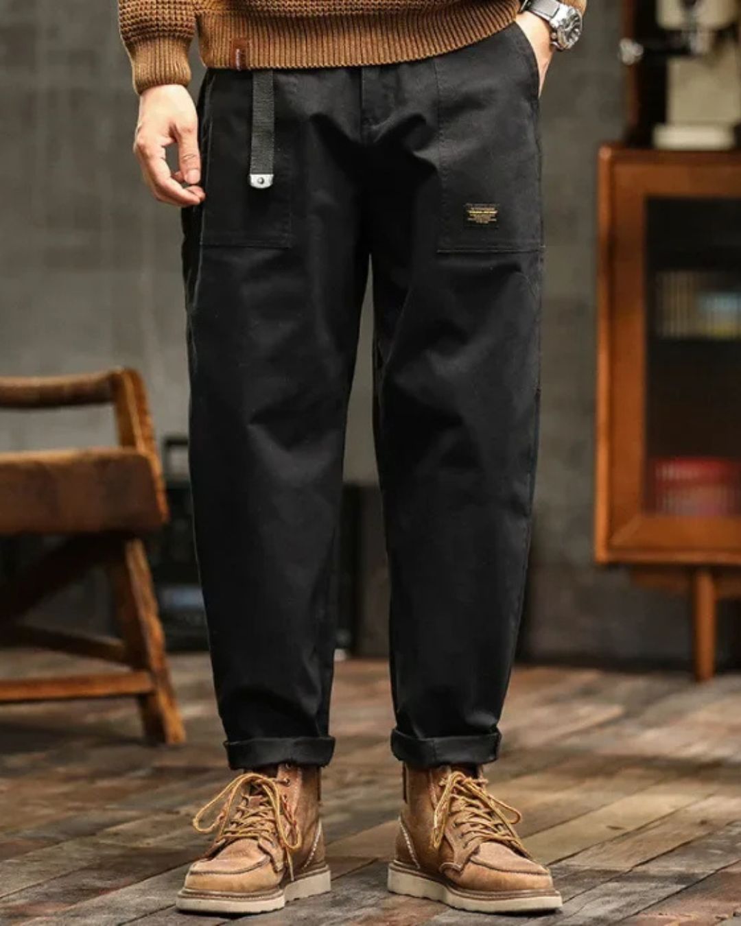 Tatiana | Women Wide Cargo Pants Relaxed Utility Trousers