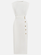 Capucine | Formal Midi Dress With Flowing Silhouette