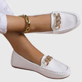 Beatrix | Women Heeled Loafers With Chain Detail Slip-On