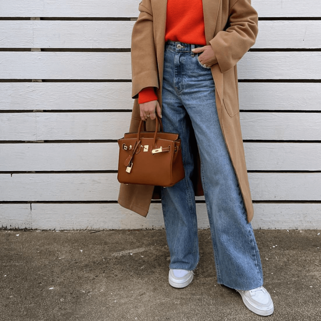 Mathilde | Oversized Leather Overalls Handbag Tote