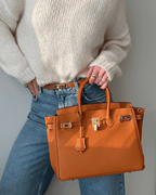 Mathilde | Oversized Leather Overalls Handbag Tote