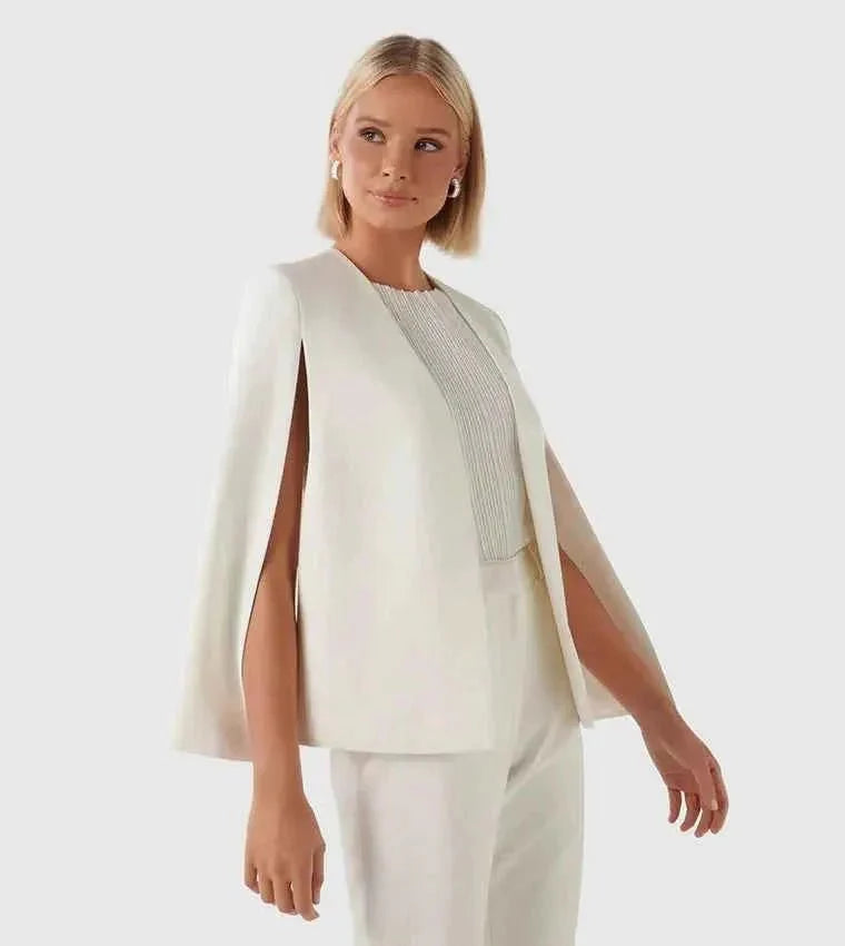 Marguerite | Cape Blazer With Sleeve Slit For Women