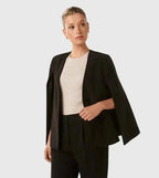 Marguerite | Cape Blazer With Sleeve Slit For Women