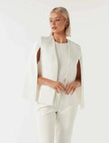 Marguerite | Cape Blazer With Sleeve Slit For Women