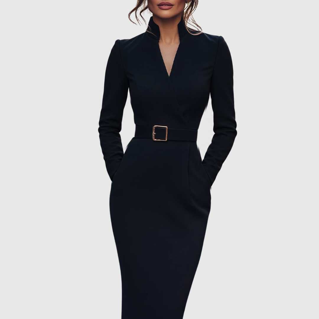 Valentina | Velvet Sequin Cocktail Midi Dress