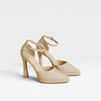 Quintessa | Patent Leather Pointed Toe Ankle Strap Pumps