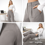 Seraphina | Women Wide Leg Trousers High Waisted Smart Casual