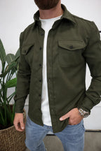 Tatiana | Button Up Overshirt Jacket with Chest Pockets