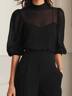 Theodora | Long Sleeve Wide Leg Jumpsuit Evening Occasion