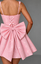 Floriane | Flared Mini Dress with Bow Detail for Special Occasions