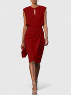 Katarina | Tailored Pleated Dress for Work and Occasions