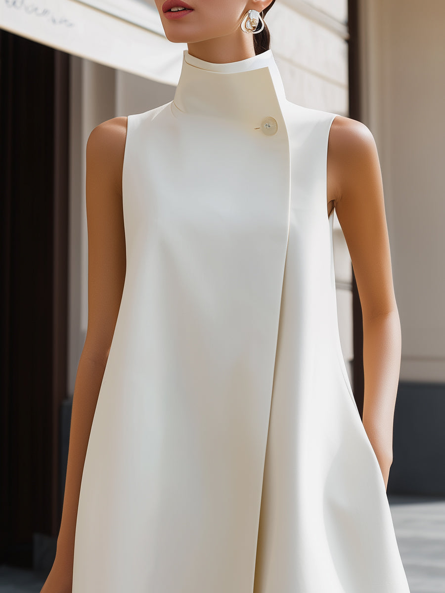 Ophelia | High-Neck Dress Coat Garden Party Maxi