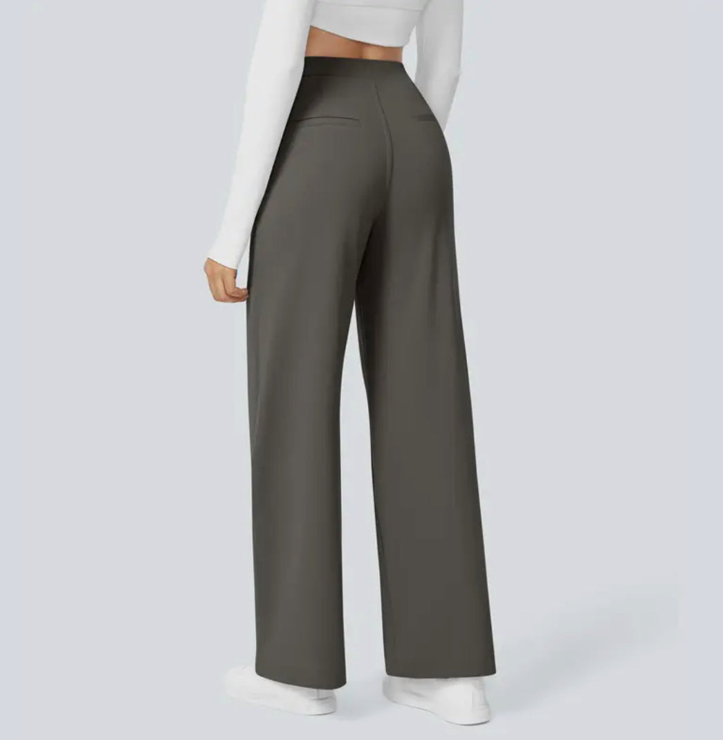 Seraphina | Women Wide Leg Trousers High Waisted Smart Casual