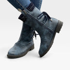 Josephine | Warm Fur Lined Winter Boots For Women — Blue