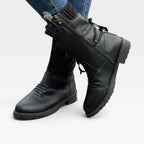 Josephine | Warm Fur Lined Winter Boots For Women — Black