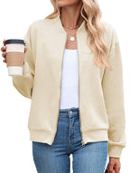 Georgiana | Cropped Brown Quilted Leather Puffer Bomber Jacket — Khaki