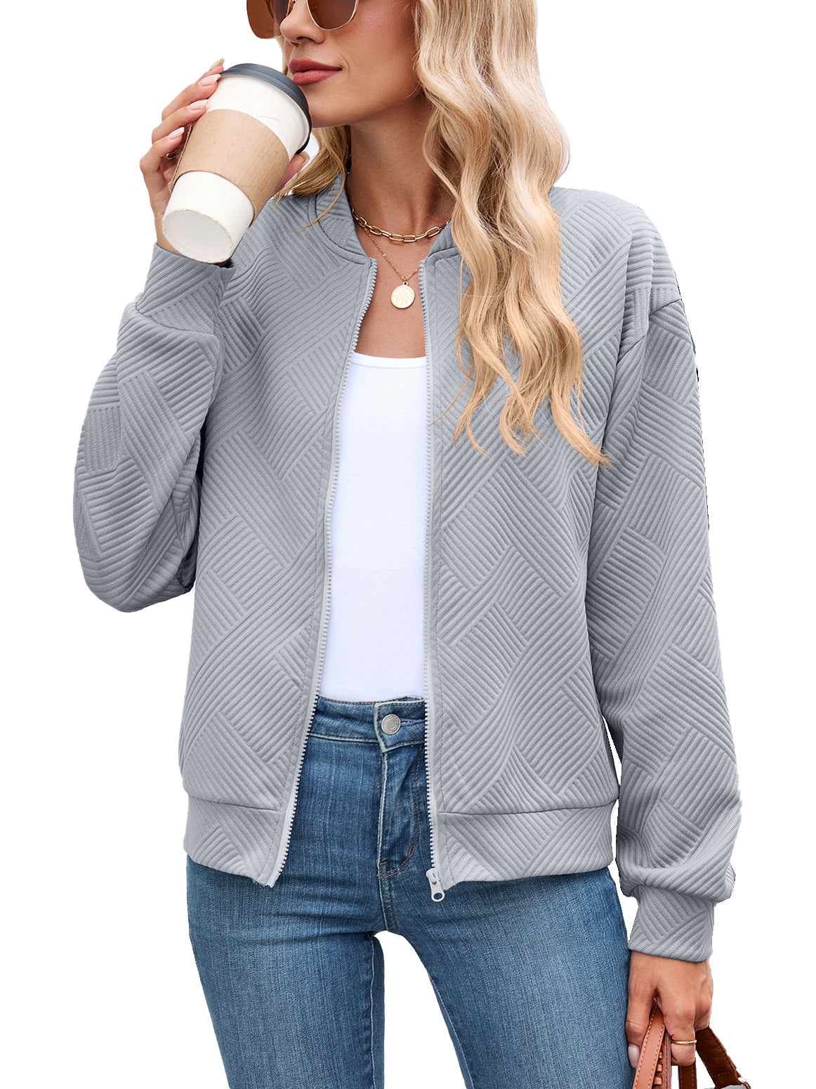 Georgiana | Cropped Brown Quilted Leather Puffer Bomber Jacket