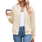 Georgiana | Cropped Brown Quilted Leather Puffer Bomber Jacket
