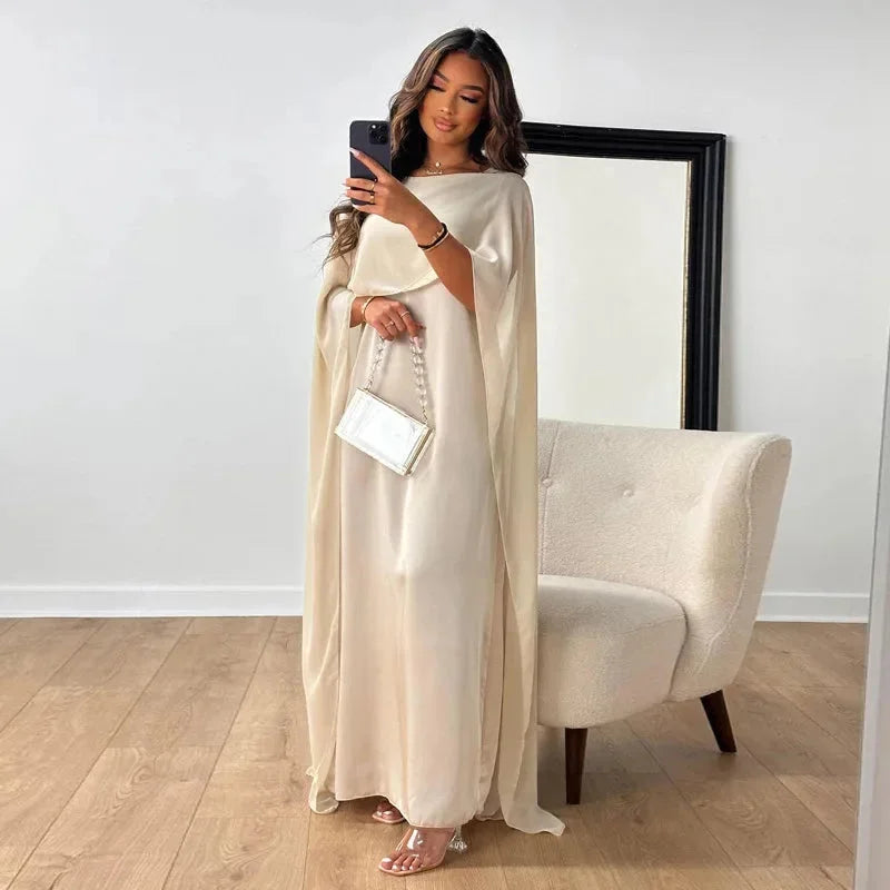 Elodie | Lace Long Sleeve Maxi Wedding Guest Dresses Winter — White
