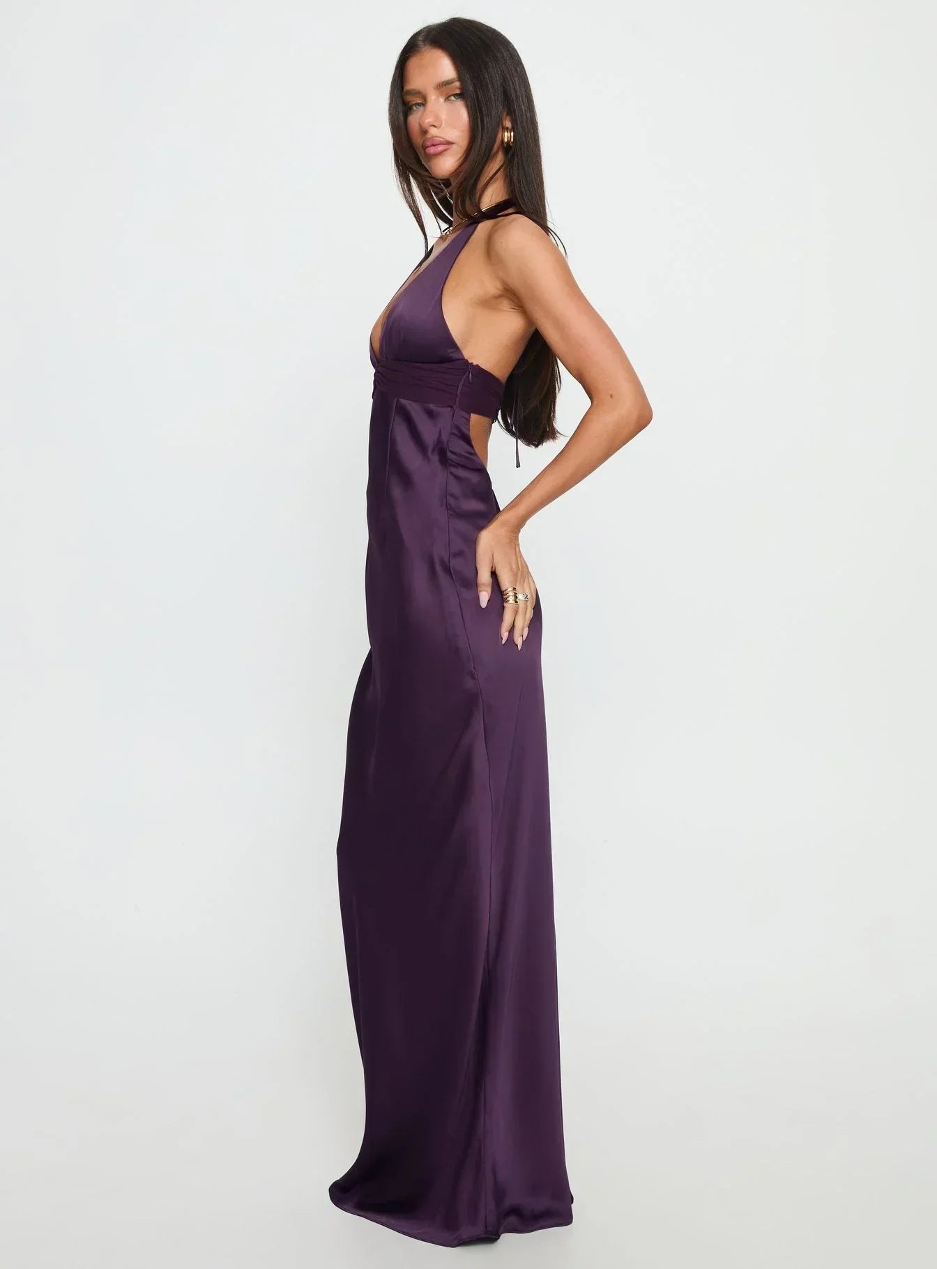 Mirabelle | Floral Halter Maxi Dress For Wedding Guest