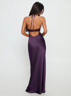 Mirabelle | Floral Halter Maxi Dress For Wedding Guest