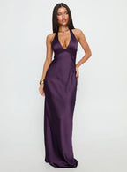 Mirabelle | Floral Halter Maxi Dress For Wedding Guest