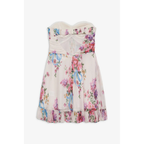 Celeste | Floral Strapless Mini Winter Wedding Guest Dresses