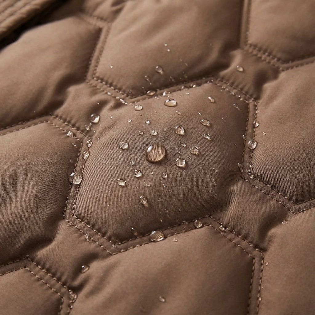 Bridget | Long Black Quilted Down Puffer Coat Longline Hood