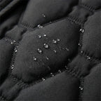Bridget | Long Black Quilted Down Puffer Coat Longline Hood