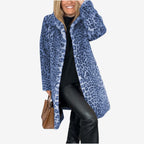 Isadora | Black Longline Full Length Winter Puffer Coat — Blue