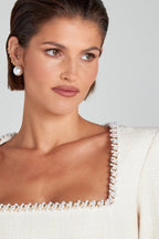 Solene | Long Sleeve Cocktail Dresses Square Neck Mini