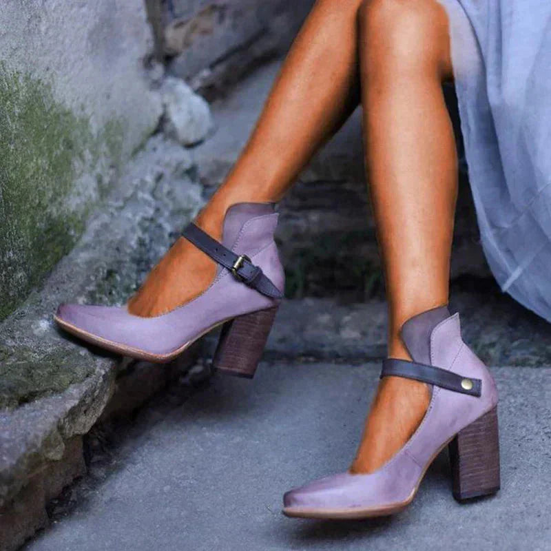 Honorine | Orthopedic Block Heel Mary Jane Sandals for Every Day