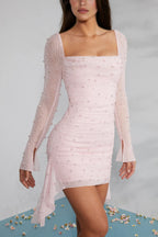 Verena | Embellished Bodycon Mini Wedding Guest Dresses