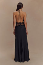 Capucine | V-Neck Polka Dot Autumn Wedding Guest Dresses Maxi