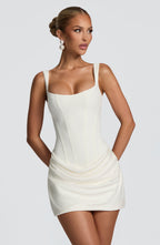 Fenella | Petite Cocktail Dresses Ruched Satin Mini Party