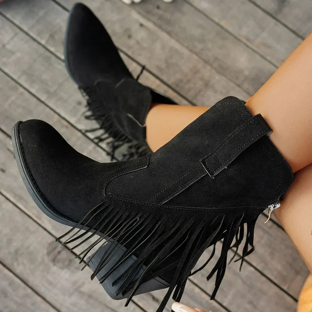 Violaine | Soft Leather Wide Fit Extra Calf Thigh High Ankle Boots — Style 6
