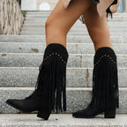 Violaine | Soft Leather Wide Fit Extra Calf Thigh High Ankle Boots — Style 2