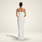 Cosima | Square Neck Bodycon Corset Maxi Wedding Guest Dress