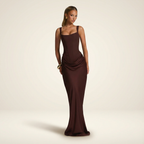 Cosima | Square Neck Bodycon Corset Maxi Wedding Guest Dress