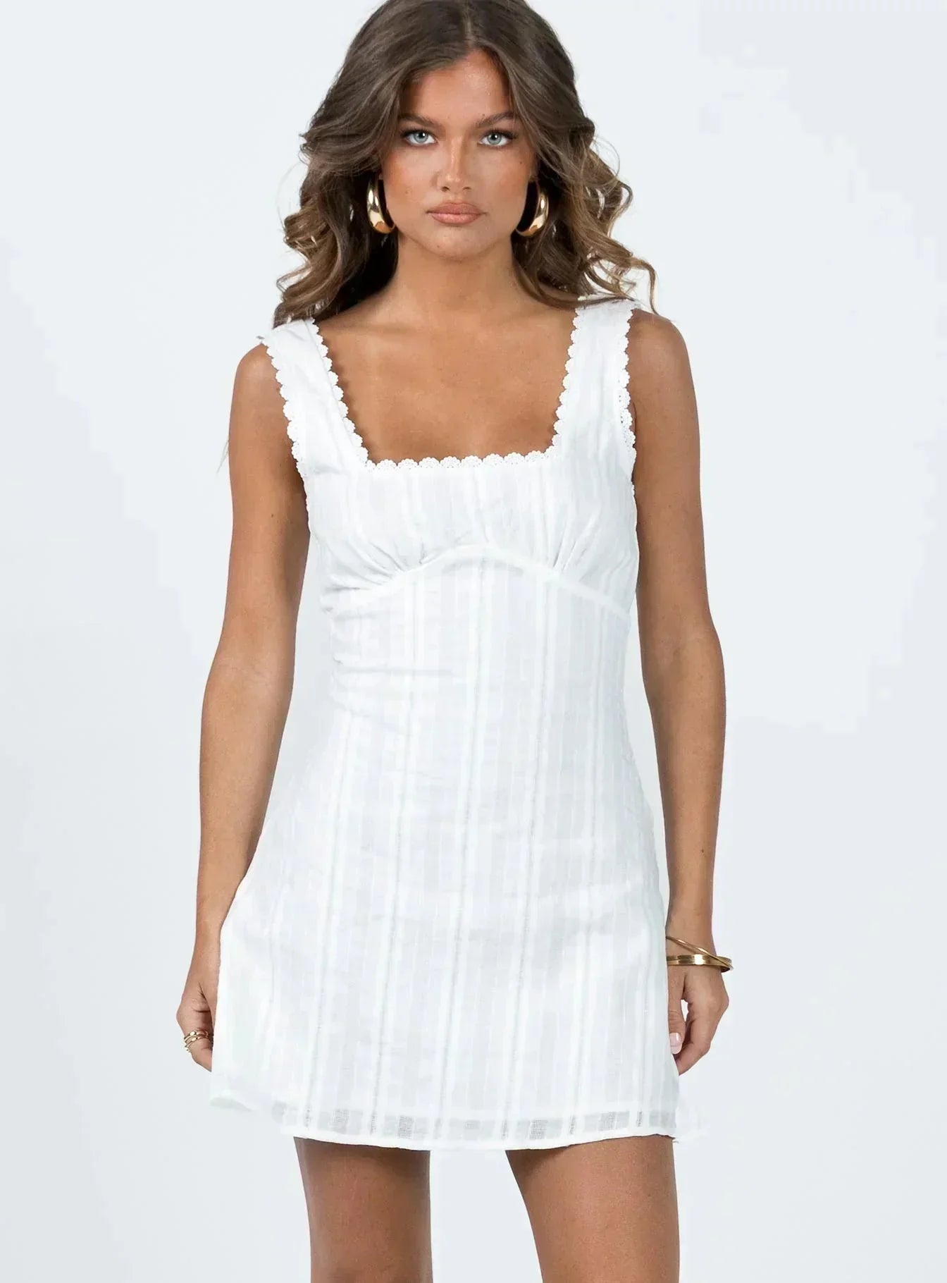 Vivienne | Petite Cocktail Dresses Square Neck Mini Summer
