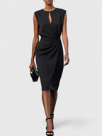Katarina | Tailored Pleated Dress for Work and Occasions