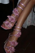 Albane | Rene Caovilla Crystal-Embellished Stiletto Heels