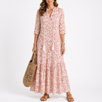 Georgiana | Floral Summer Midi Dress For Garden Parties