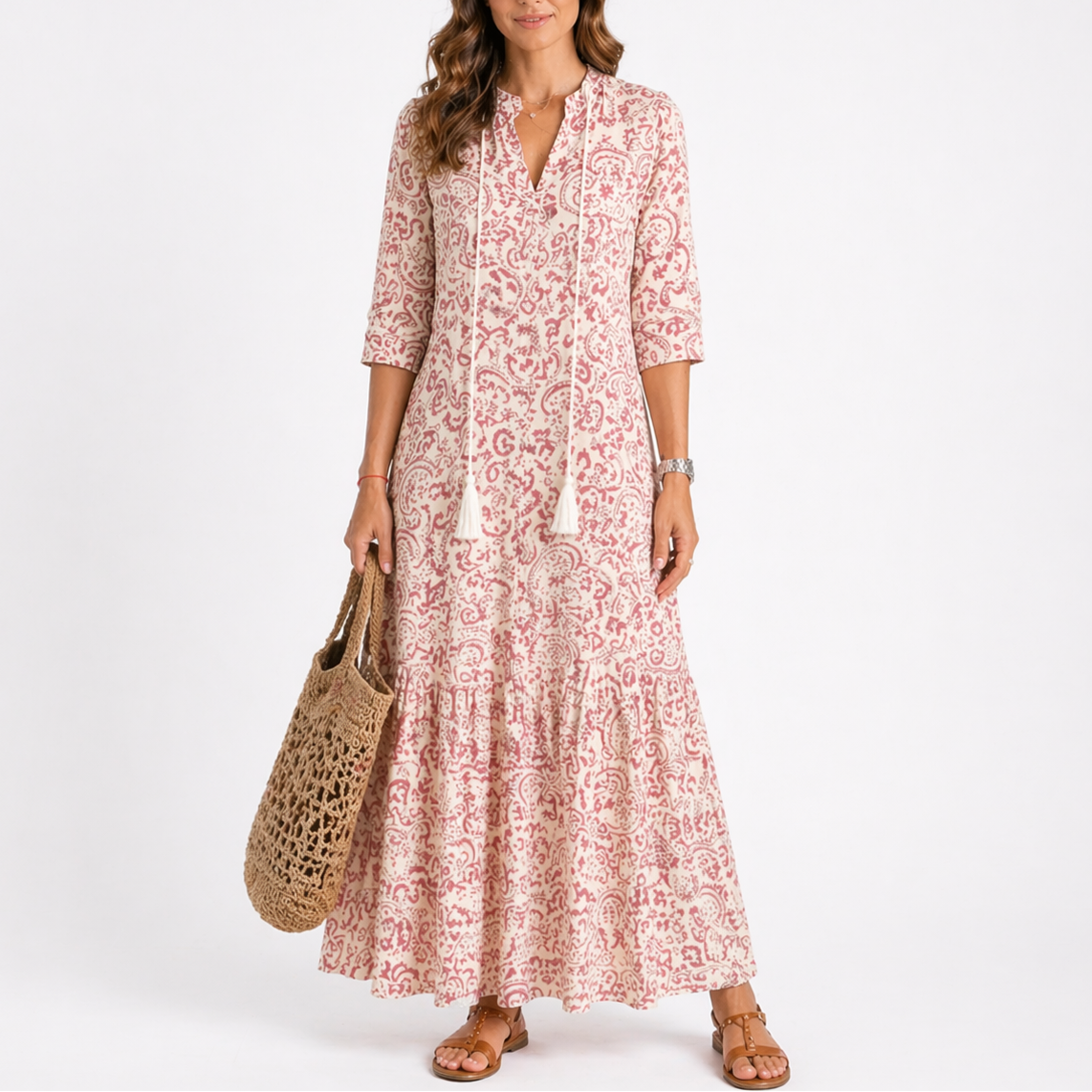 Georgiana | Floral Summer Midi Dress For Garden Parties