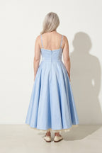 Ursula | Forever Unique Dresses Corset Tulle Midi Occasion — achterkant